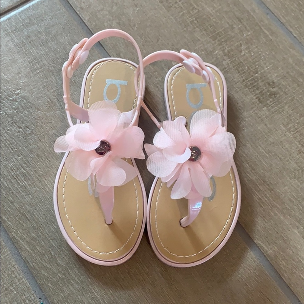 Toddler girls Bebe sandal, pink size 11/12